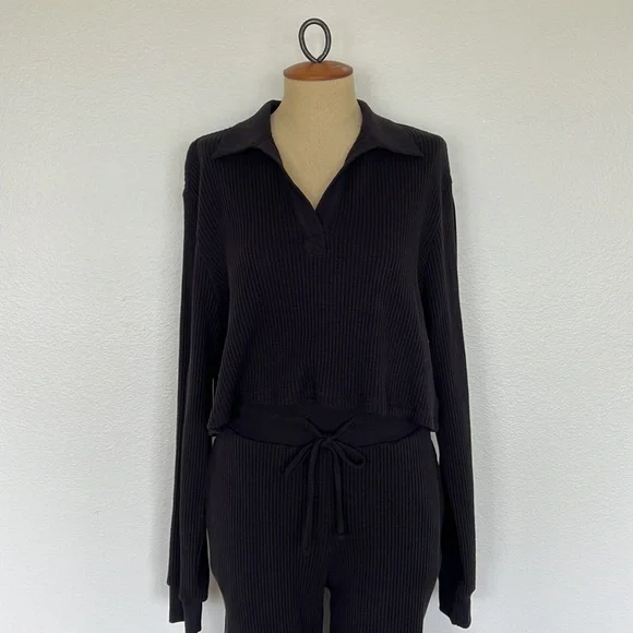 The Range Jumbo Stark Thermal Long Sleeve in Jet Black Size M - Picture 3 of 6